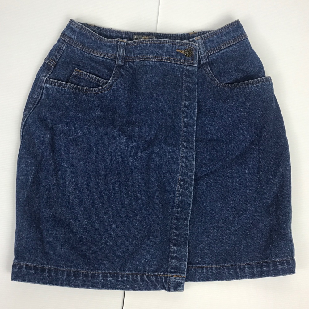Vintage The Limited Jean Denim Skirt 10 90s Grunge
